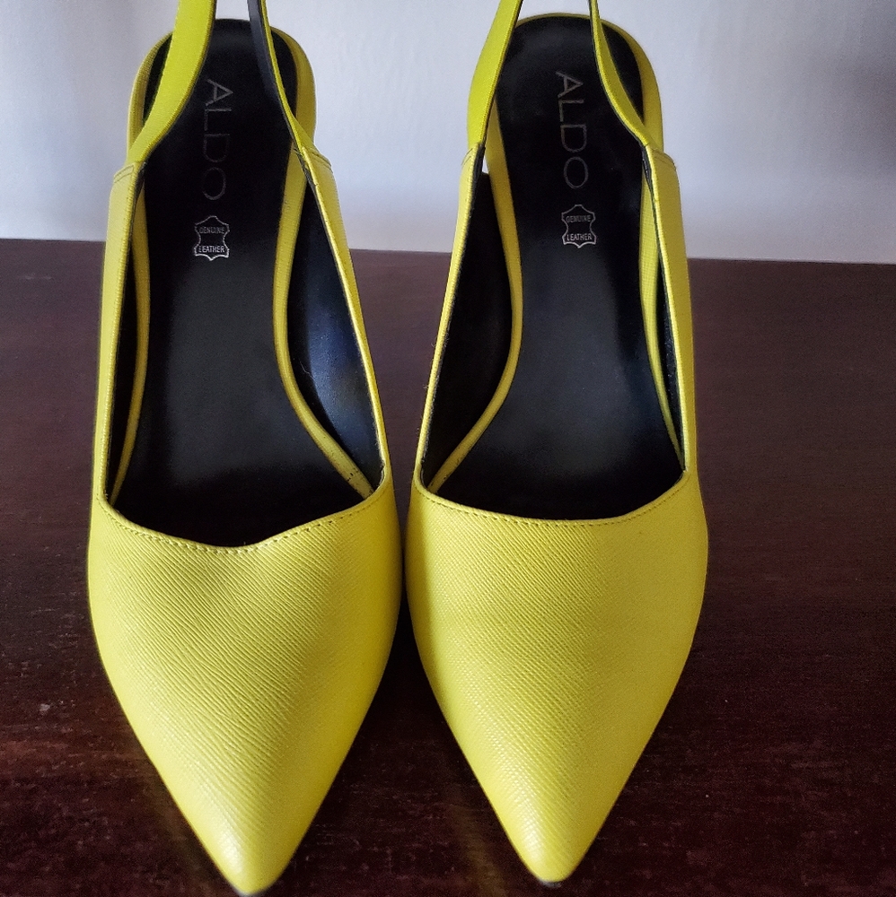 Yellow Aldo Heels